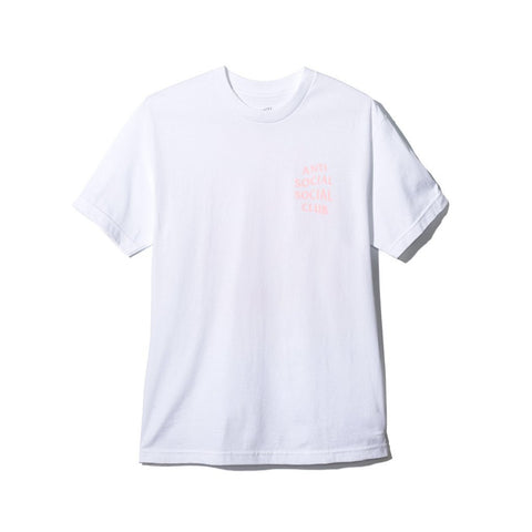 WHITE LOGO TEE 2 W/ BABY PINK